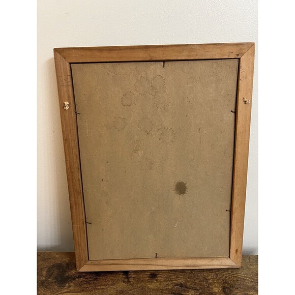 Oriental Pressed Copper Metal Vintage Framed Artwork Asian Man & Woman As Is 70s - Picture 14 of 16